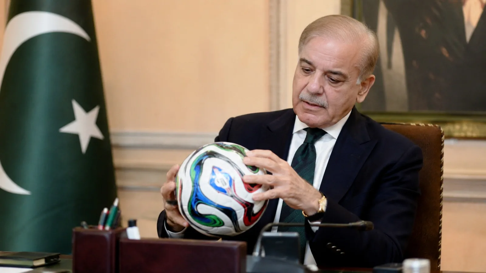 PM Shehbaz Showcases Pakistan’s FIFA World Cup Contribution Through Trionda