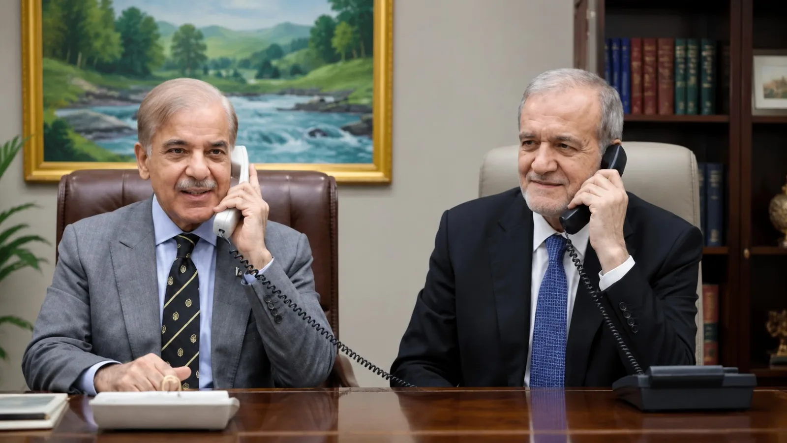 PM Sharif and President Pezeshkian Hold First Call After Islamabad Peace Accord Signing