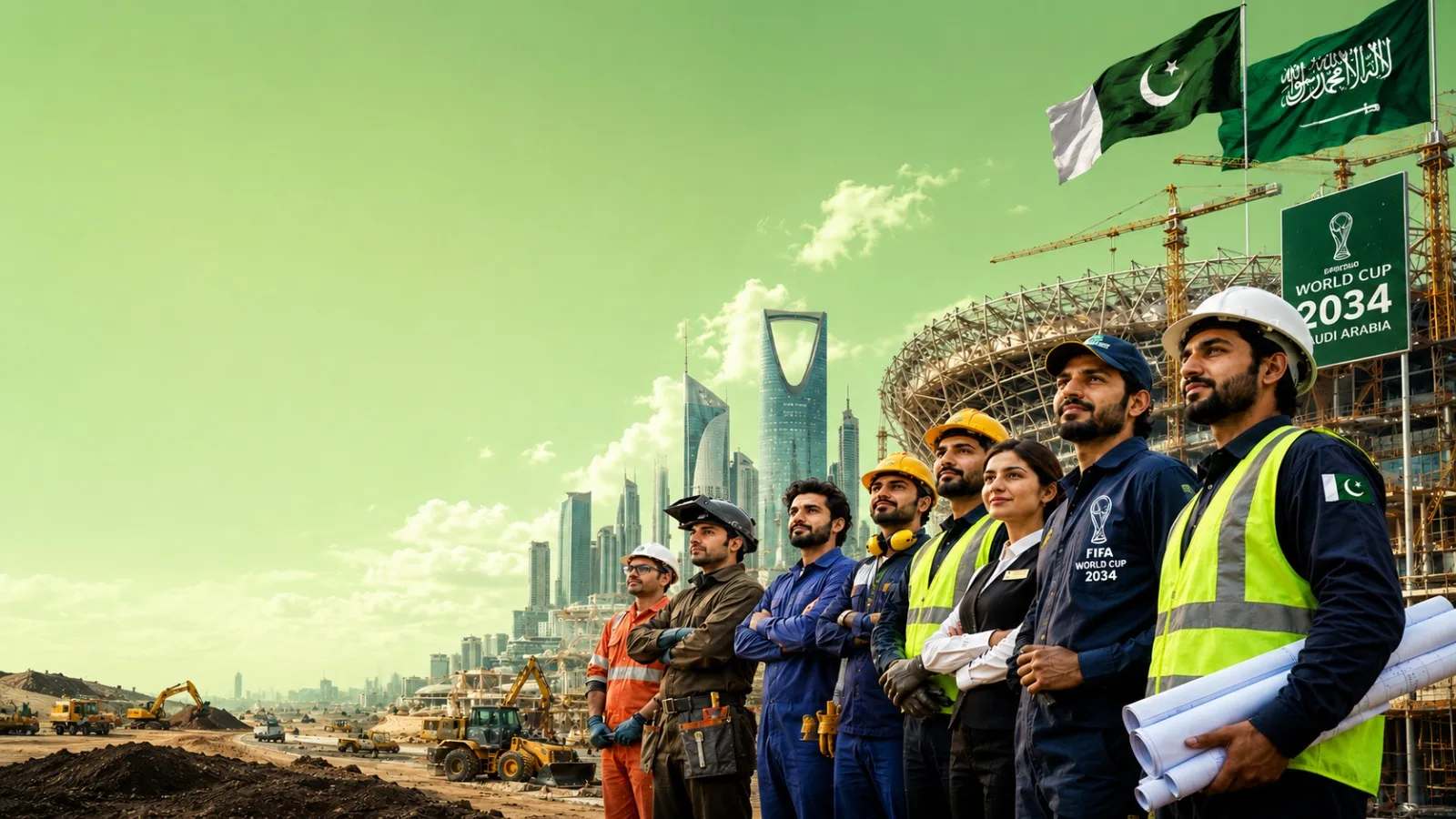 Pakistan Aims to Train 400,000 Workers for Saudi Arabia's FIFA World Cup 2034