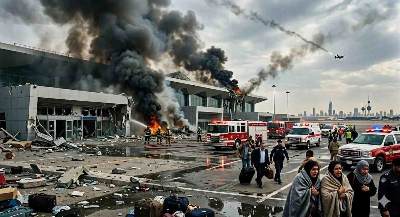 Iran Drone & Missile Attack Hits Kuwait Airport | Latest Updates