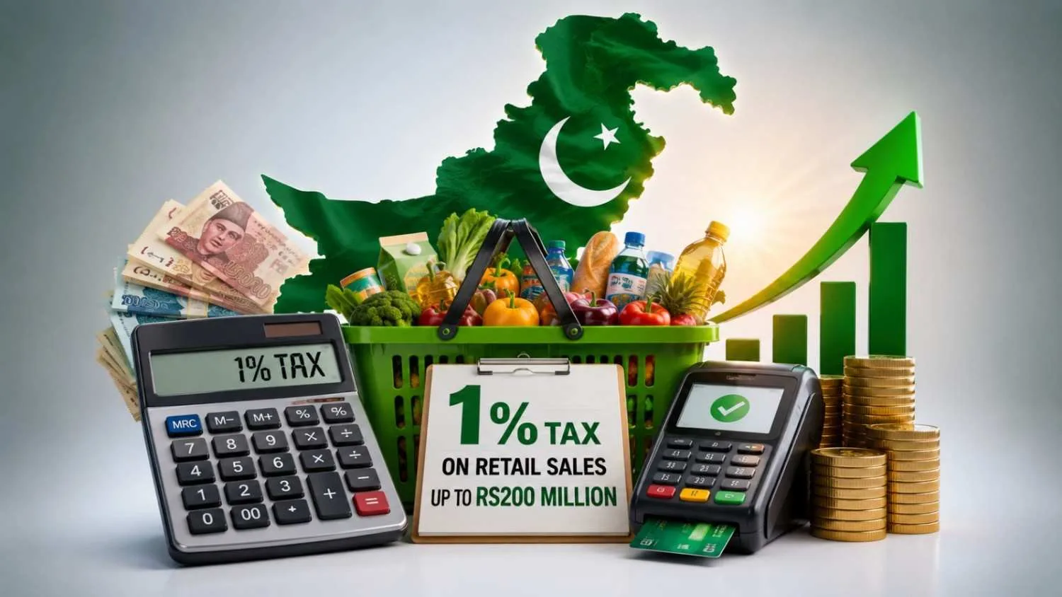 Pakistan to Impose 1% Tax on Retail Sales Up to Rs200m
