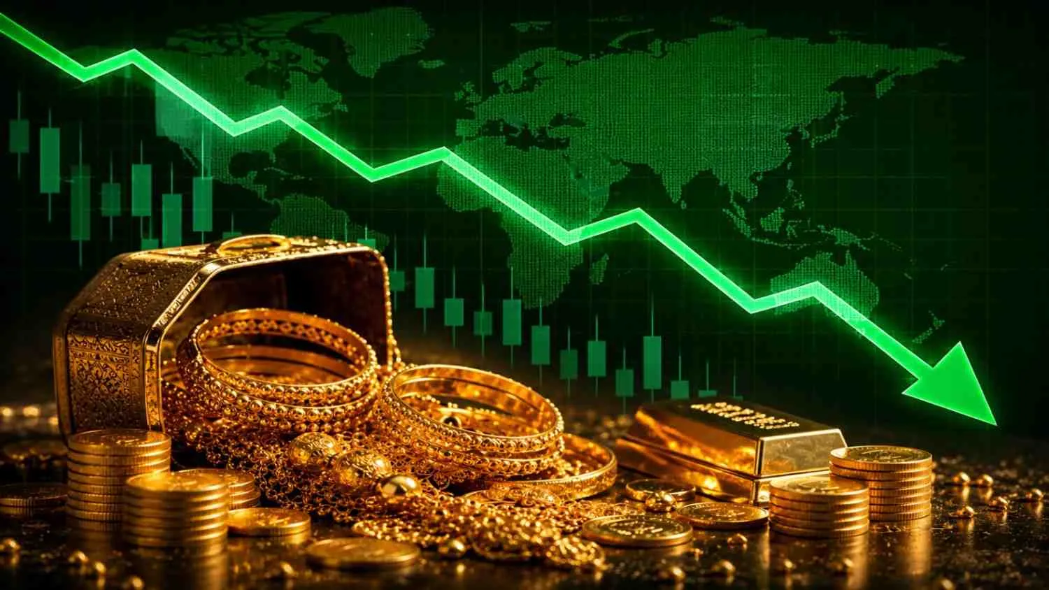 Gold Falls Below Rs 468,000 Per Tola in Pakistan