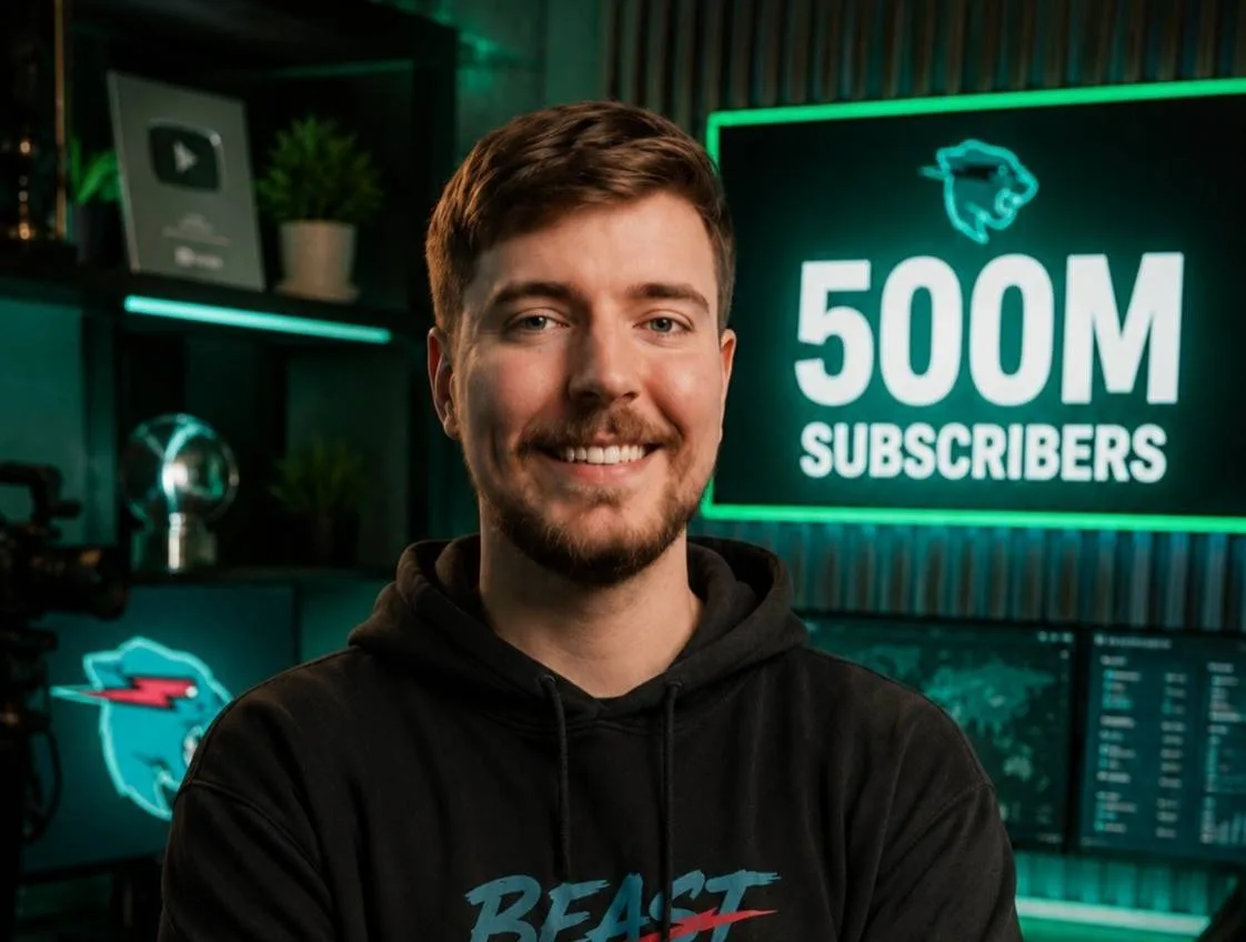 Mr Beast Becomes First YouTuber to Reach 500 Million Subscribers