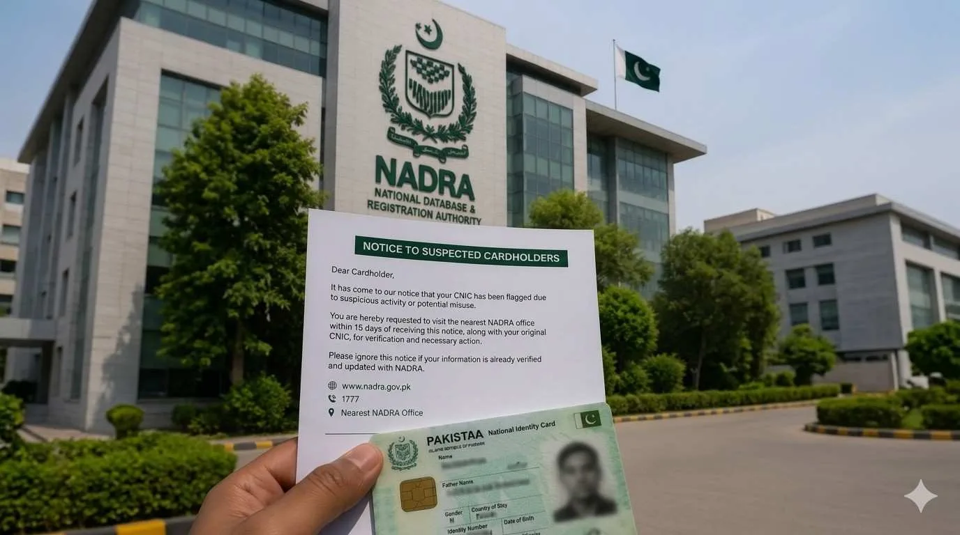 NADRA Issues Notices to 1,152 CNIC Holders in Pakistan for Verification