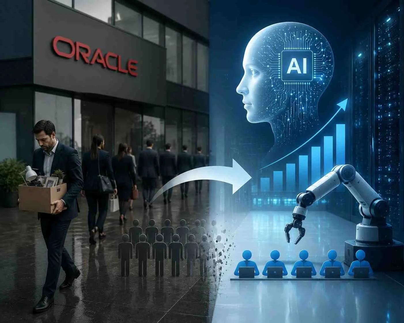 Oracle Workforce Shrinks by About 21,000 Employees Amid AI Adoption