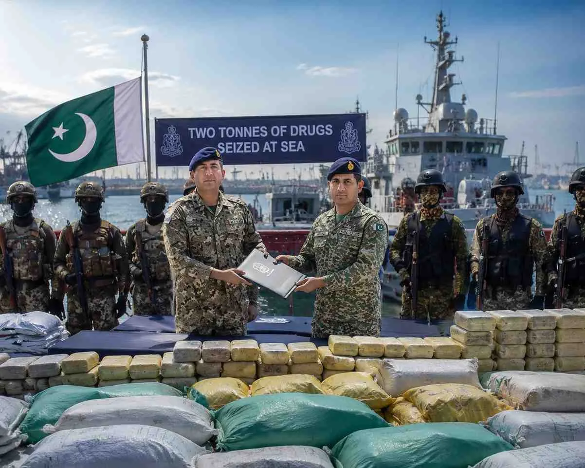 Two Tonnes of Drugs Seized at Sea Near Gwadar Coastline