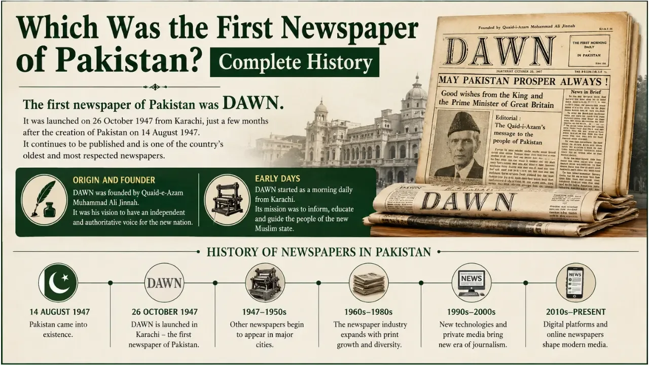 Which Was the First Newspaper of Pakistan? Complete History