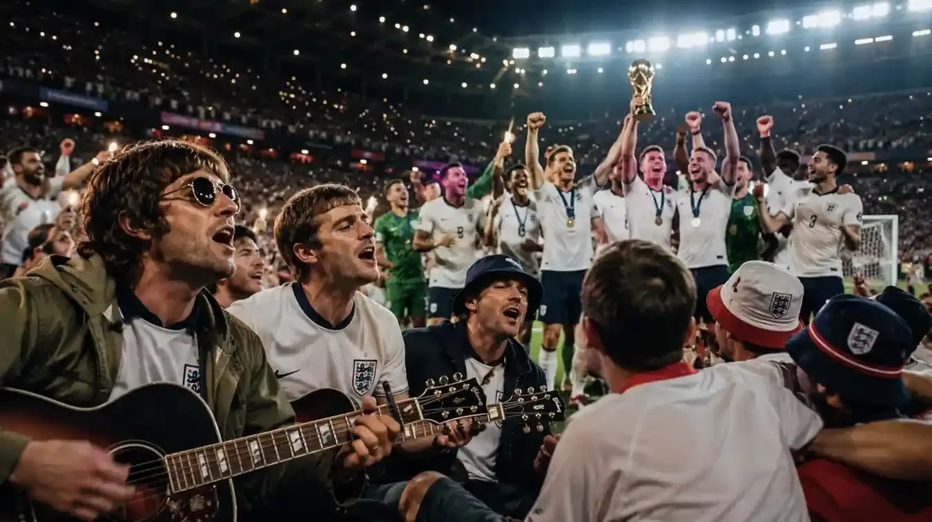 England Fans Turn Oasis Hit "Wonderwall" Into World Cup Victory